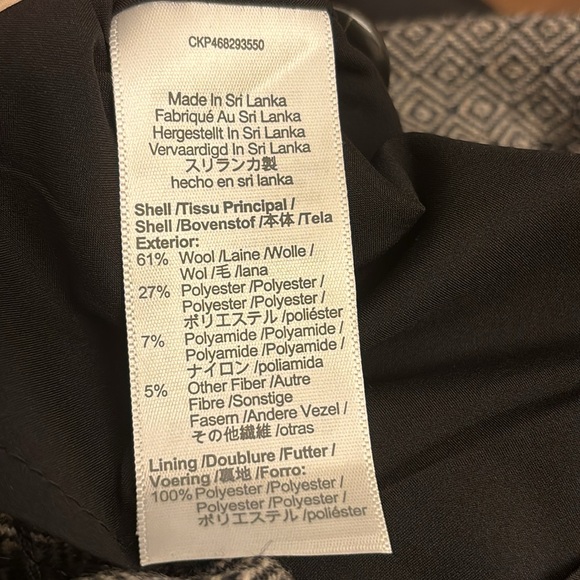 Madewell Women’s Button Front Mini Skirt, Size 2. Yarn Dyed Geo. NWT: - Picture 10 of 11